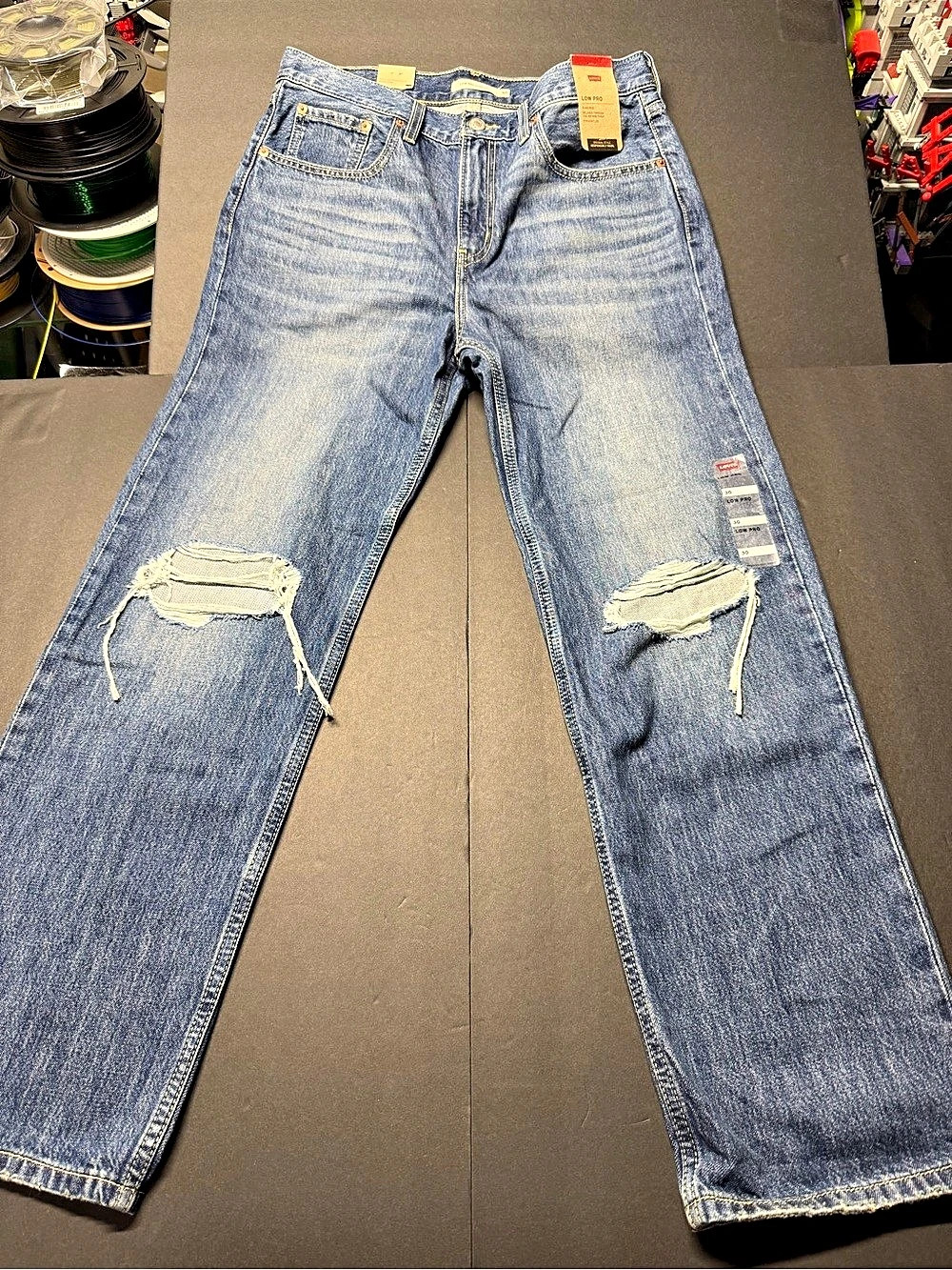 Levi's Low Pro Straight Jeans Blue Waist 30 NWT